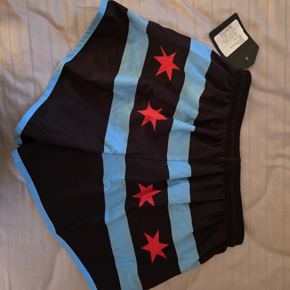 Chicago Flag Running Shorts